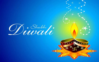 Colorful diwali lit candle blue 5 - candle free wallpaper