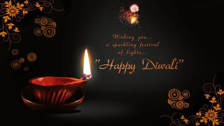 Lit candle happy diwali dark 3 - free new year wallpaper