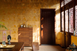 Room table interior furniture lighting - modern art deco free wallpaper