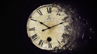 Clock roman numerals dark room - les automatiste free wallpaper
