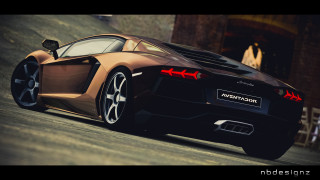 Brown sports car street building - andrew stevovich free wallpaper