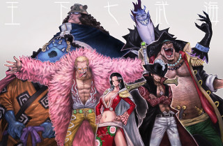 Costumed people guns knives group - eiichiro oda free wallpaper