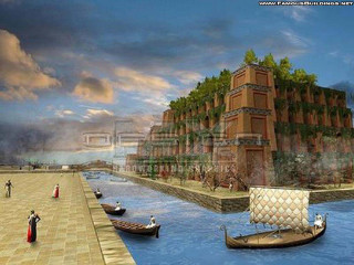 Boat floating river building giant - a river next free wallpaper