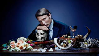 Man at table skull flowers - david dougal williams free wallpaper