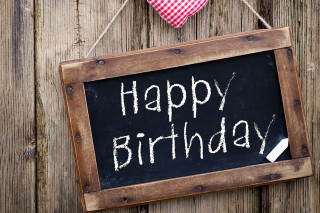 Happy birthday sign wooden fence - a happy birthday free wallpaper