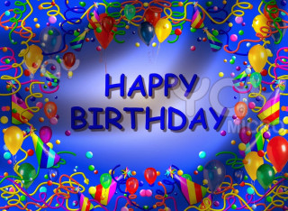 Happy birthday card balloons streamers - a happy birthday card free wallpaper