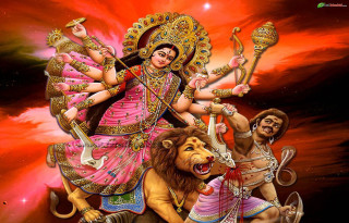 Woman riding lion men background - a painting of a woman free wallpaper