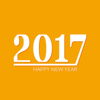 Happy new year 2017 white - free new year wallpaper