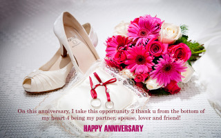 Bouquet shoes table card saying - my heart free wallpaper