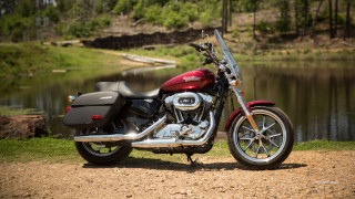 Motorcycle dirt road lake forest - dan scott free wallpaper