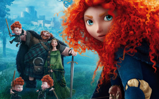 Red headed woman sword cartoon - woman free wallpaper