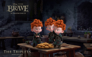 Cartoon characters table food sign - brave free wallpaper