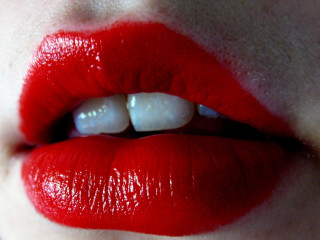 Woman lips red lipstick white - a womans lip free wallpaper
