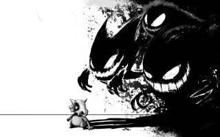 Cat mouse black white background - background free wallpaper