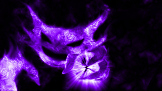 Purple demon umbrella glow electricity - art free wallpaper