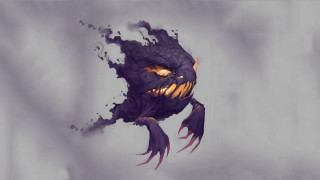 Purple creature orange eyes black - cedric seaut keos masons free wallpaper
