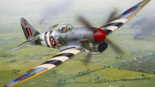 Fighter plane airbrush painting grass - rendered free wallpaper