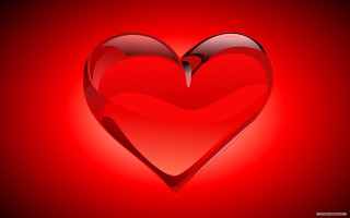 Red heart shadow love american - a shadow free wallpaper