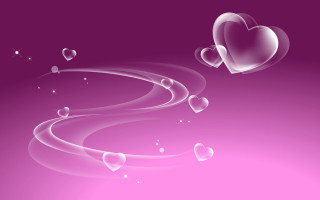 Pink background hearts bubbles air 2 - heart free wallpaper