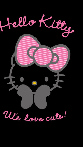 Hello kitty shirt bow head - head and the words free wallpaper