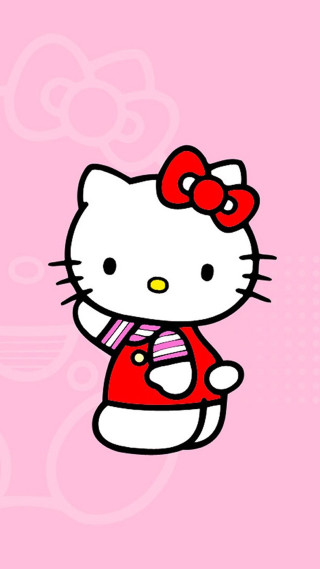 Hello kitty wallpaper pink background 4 - video art free wallpaper