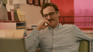 Man sitting chair mustache laptop - les automatiste free wallpaper
