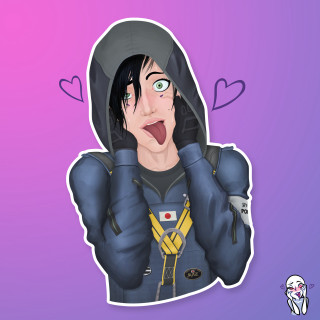 Cartoon person hoodie surprised expression - bálint kiss free wallpaper