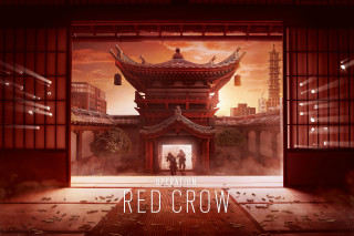Red crow movie poster cityscape - a man and woman free wallpaper