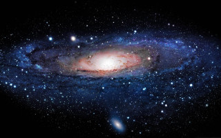 Colorful spiral galaxy stars black - galaxy free wallpaper