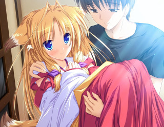 Anime couple hugging room window 2 - chizuko yoshida free wallpaper