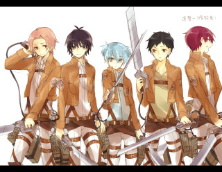 Anime characters swords group battle - sword free wallpaper