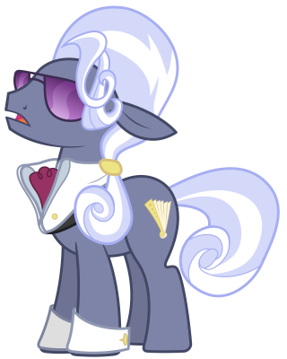 Cartoon pony white hat sunglasses - bourgeoi free wallpaper