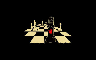 Black white chess board red - bedwyr williams free wallpaper