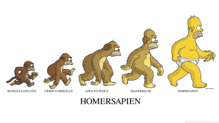 Cartoon man yellow suit monkeys - alex petruk ape free wallpaper