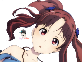 Girl long hair blue dress - kyoto animation free wallpaper