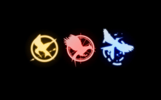 Three colored logos black background 2 - wallpaper free wallpaper