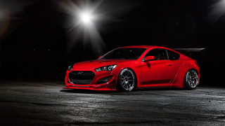 Red sports car dark bright - david park free wallpaper