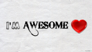 Red heart paper im awesome - awesome free wallpaper