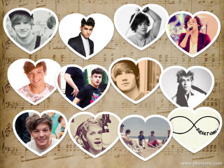 People heart collage photos love - music free wallpaper