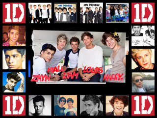 One direction band members collage - else alfelt free wallpaper