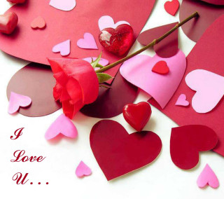 Rose hearts white surface i - romanticism free wallpaper