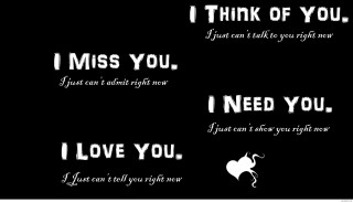 Black white quote i miss - emotional free wallpaper