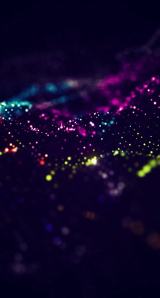 Blurry colorful light dark night - a colorful light free wallpaper