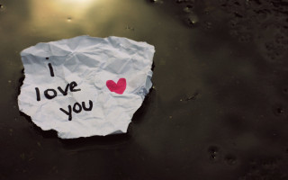 Heart paper i love you 2 - a surface free wallpaper