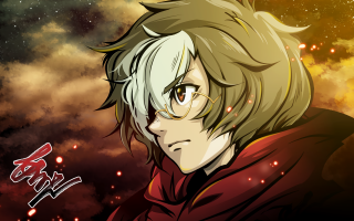 Man red coat glasses stars - background free wallpaper