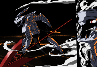 Man snowboard slope monster sword - a snowboard free wallpaper