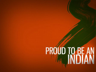 Proud to be an indian - text free wallpaper