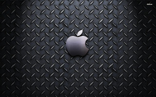 Black diamond apple background polished - a white apple logo free wallpaper