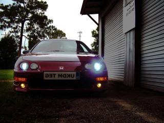 Car parked garage lights on 2 - a garage free wallpaper