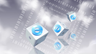Dice e cloud blue circle - ernő rubik free wallpaper